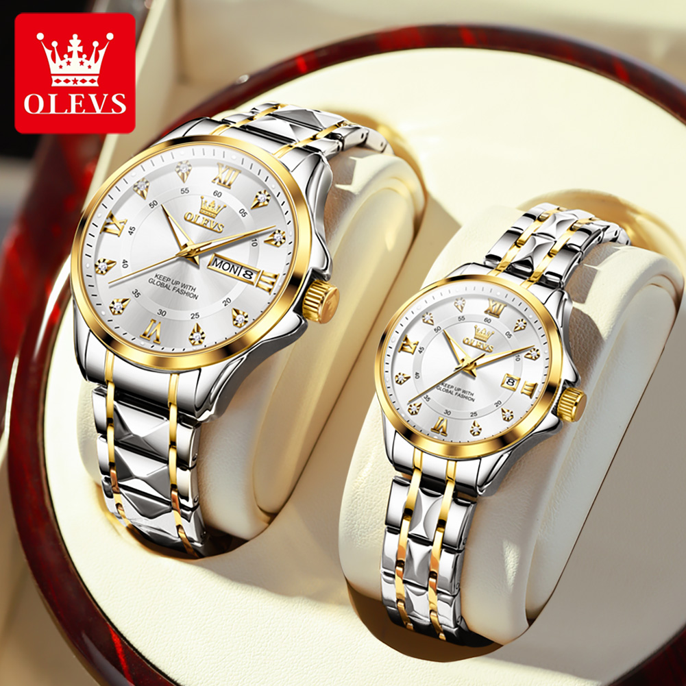 Luxury Watch Uk - OLEVS 2906 Couple montre originale échelle