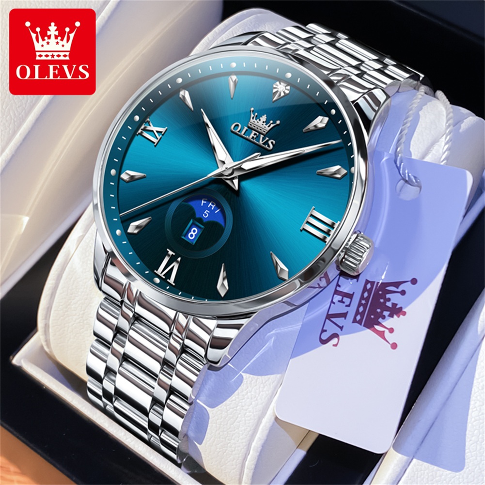 Luxury Watch Moon Phase - OLEVS Phase de lune montres pour