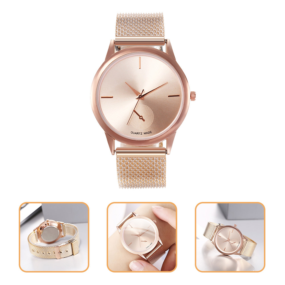 Luxury Watch White - Montre à quartz élégante en alliage