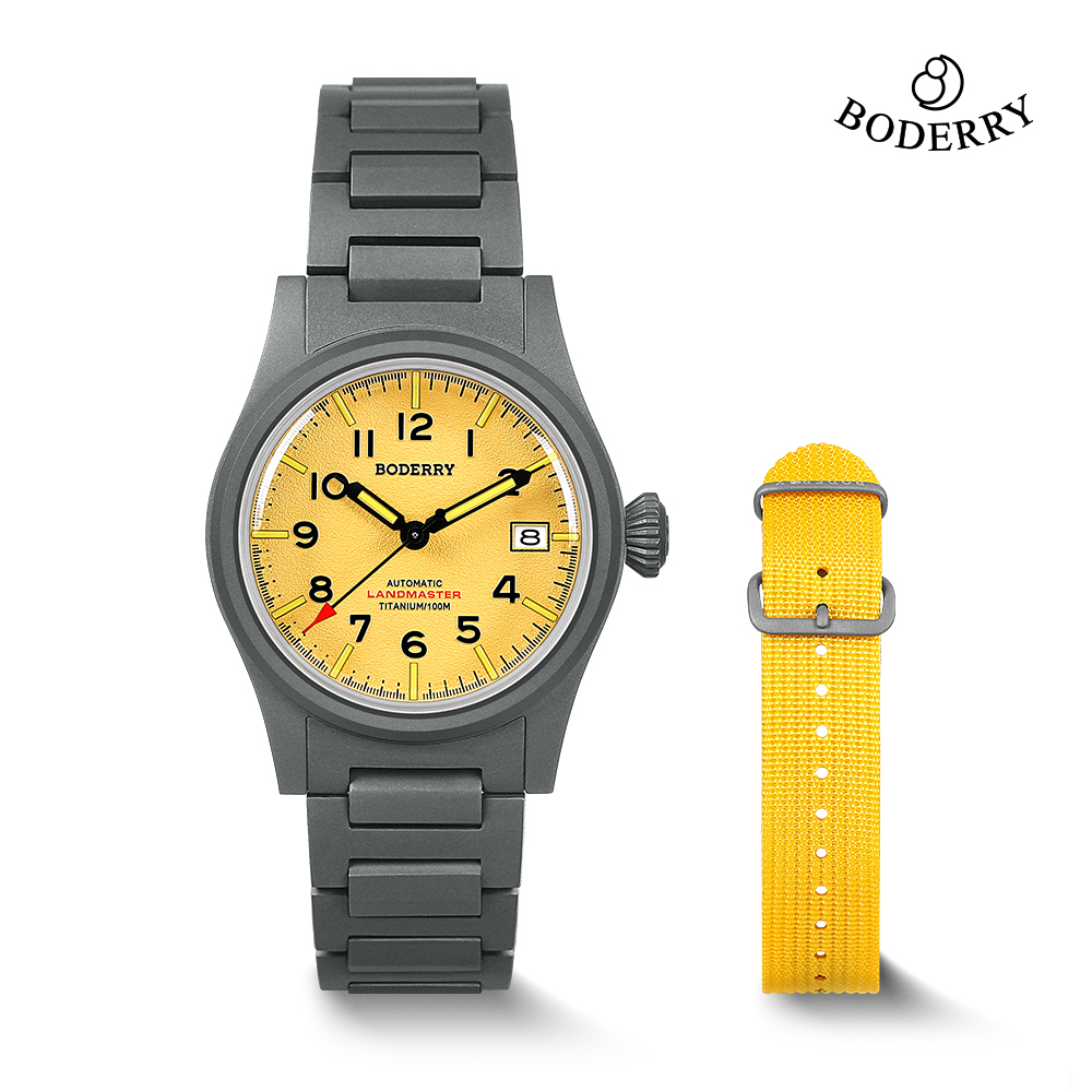 Titanium Sport Watch - Montre de plongée automatique mécanique Boderry