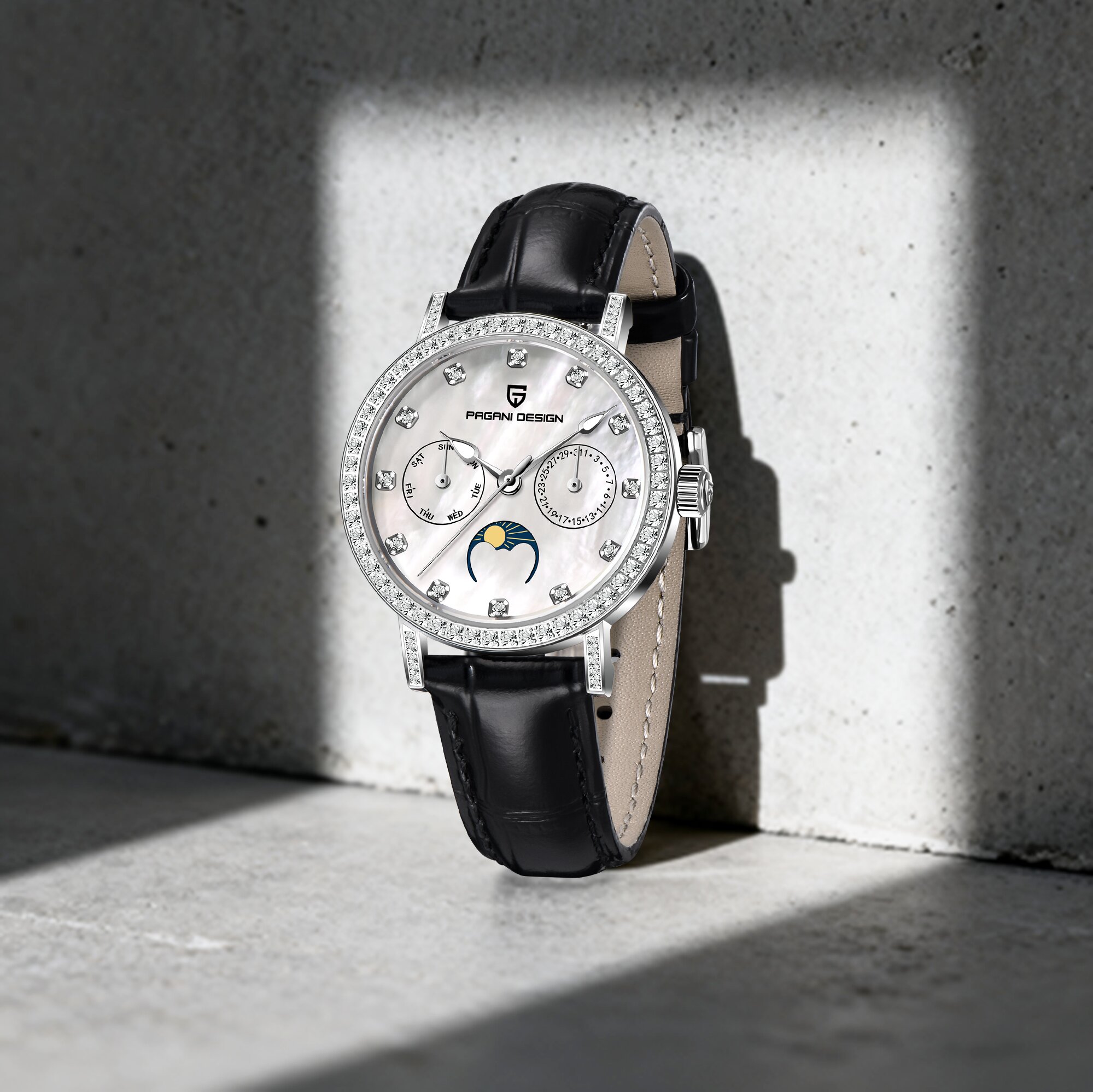 Luxury Watch Moon Phase - Montre à quartz de luxe pour