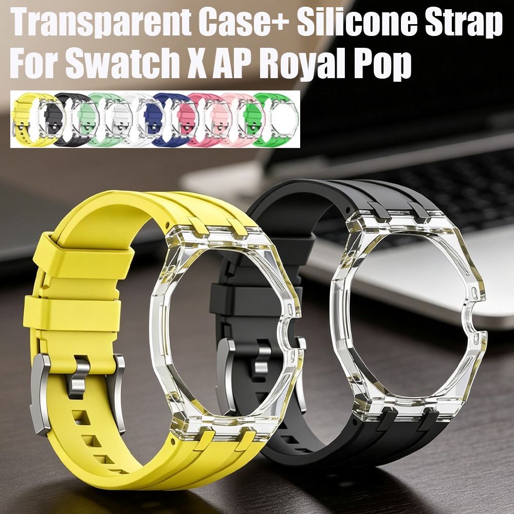 Luxury X I Watch - Boîtier transparent + bracelet en silicone