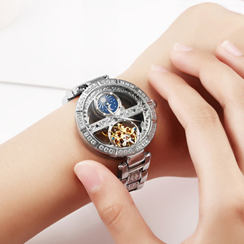 Luxury Watch Moon Phase - Dames montre automatique femme de luxe