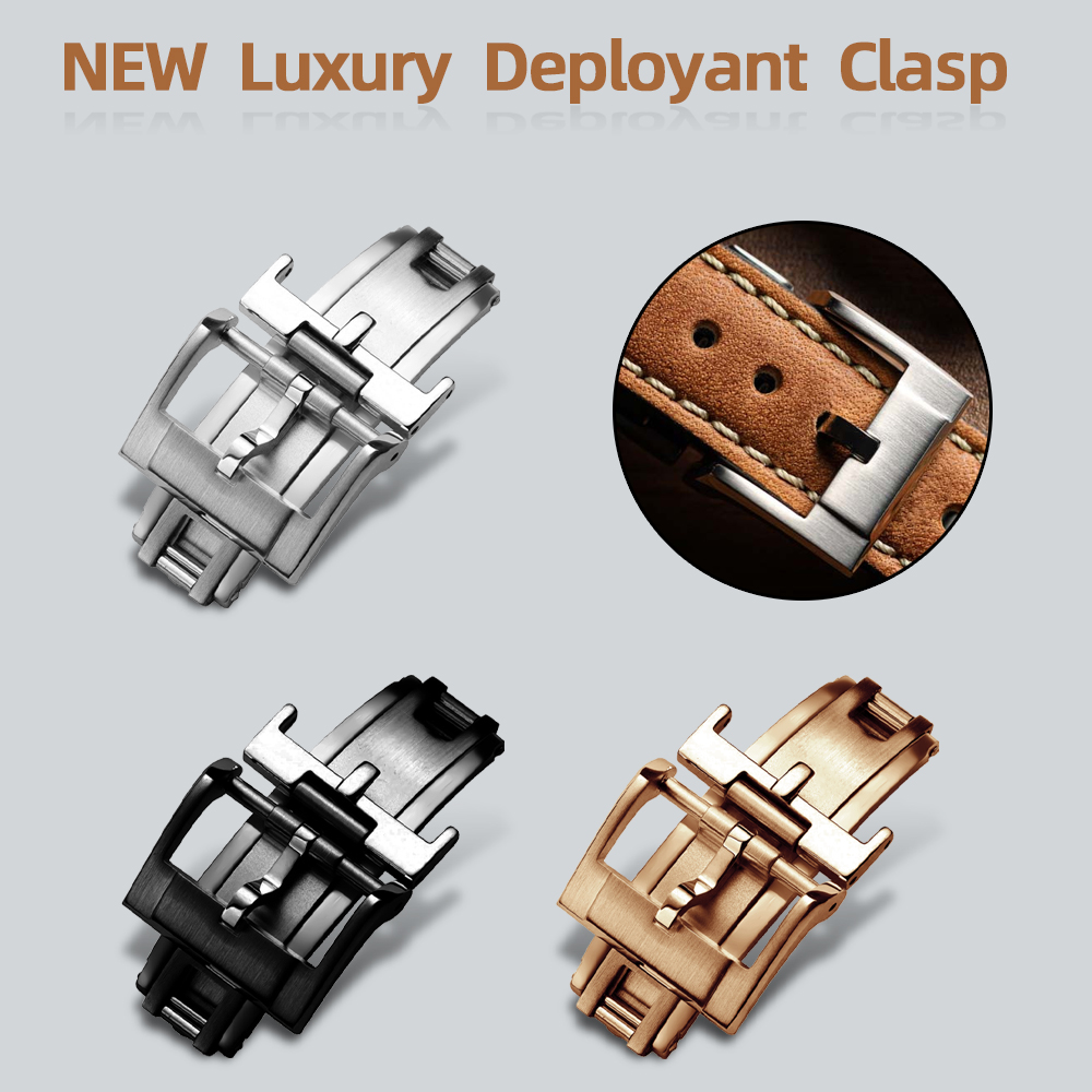 Luxury Watch Engraving - NOUVEAU Fermoir Déployant de Luxe 16mm
