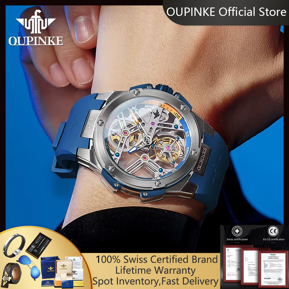 Luxury Watch Hublot - OUPINKE 8003 véritable Tourbillon automatique mécanique