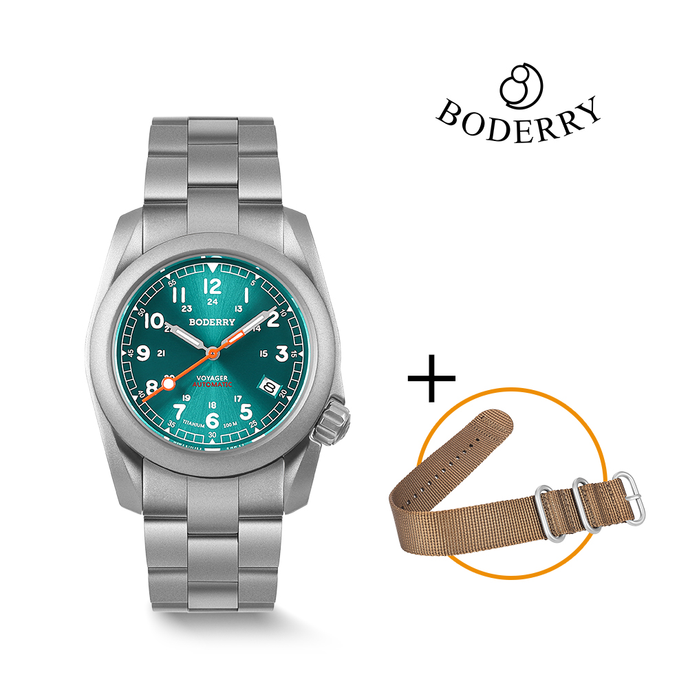 Titanium Sport Watch - Boderry Field montres titane automatique montre-bracelet
