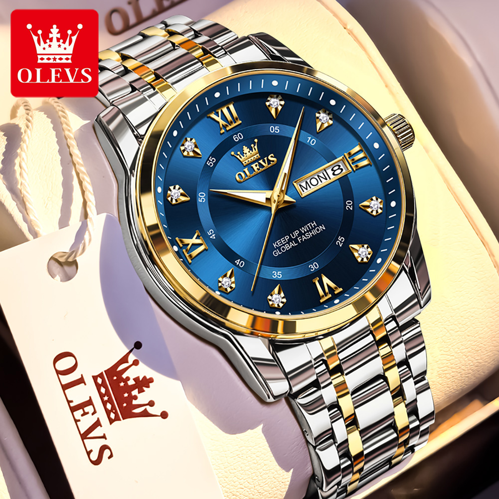Luxury Quartz Watch Brands - OLEVS marque mode hommes montres en