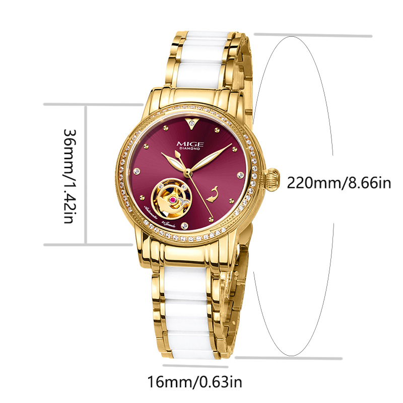 Montre automatique squelette M - Luxury Watch White avis et prix