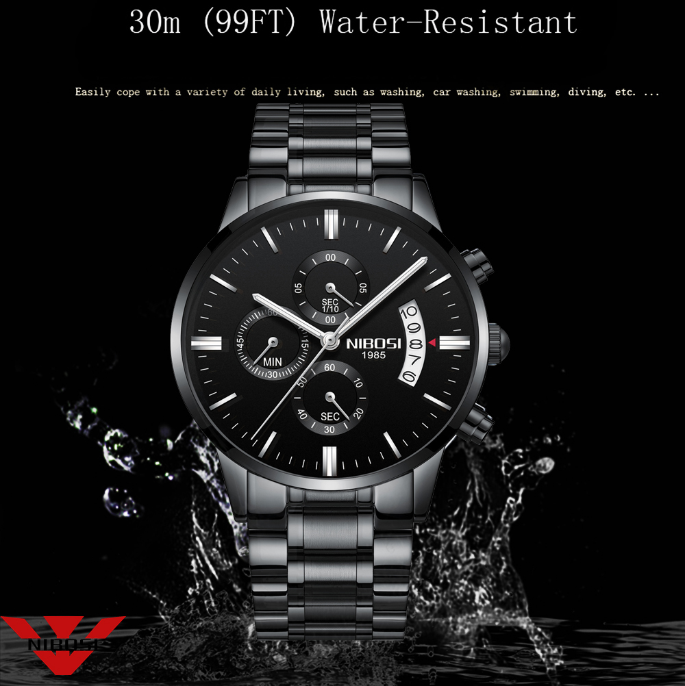 NIBOSI acier inoxydable montre - Luxury Watch Manufacturers avis et prix