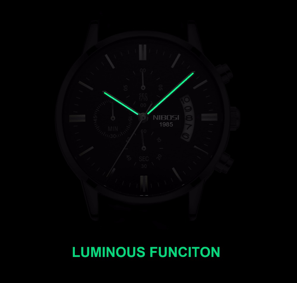 NIBOSI acier inoxydable montre - Luxury Watch Manufacturers avis et prix