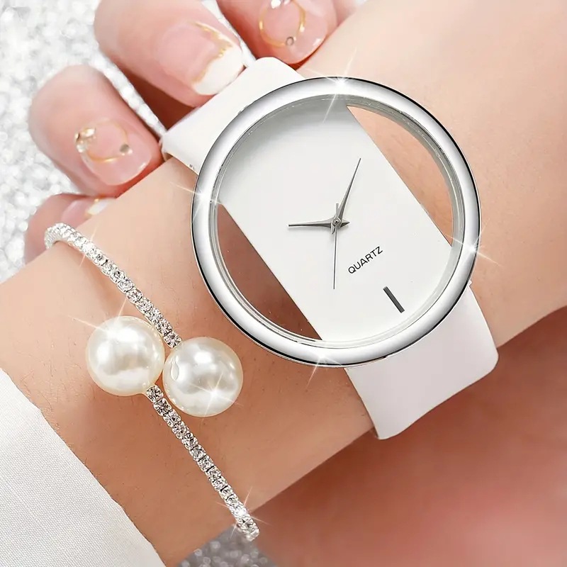 2 pièces mode blanc Simple mon - Luxury Watch White avis et prix