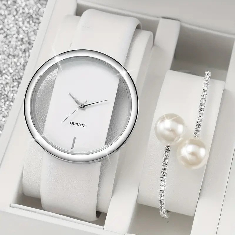 2 pièces mode blanc Simple mon - Luxury Watch White avis et prix