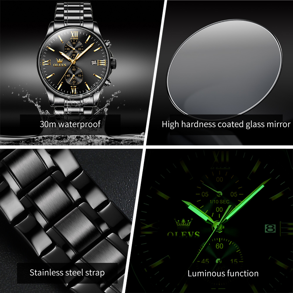 OLEVS 2886 montre à Quartz noi - Luxury Watch Manufacturers avis et prix