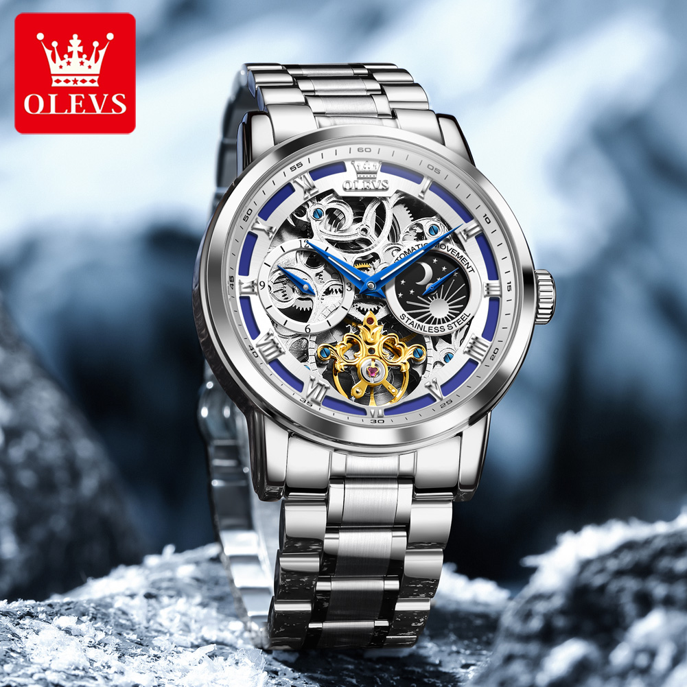 Montre homme OLEVS 6670 origin - Luxury Watch Moon Phase avis et prix