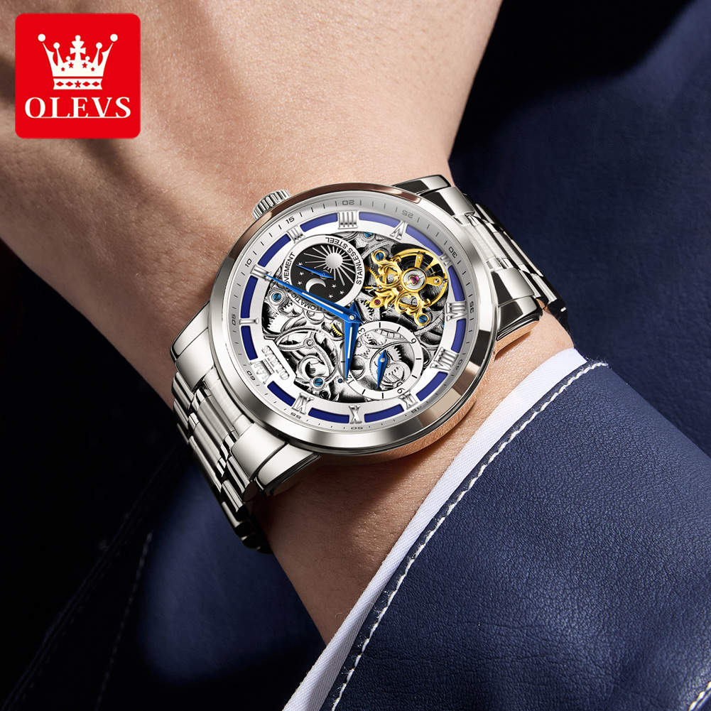 Montre homme OLEVS 6670 origin - Luxury Watch Moon Phase avis et prix