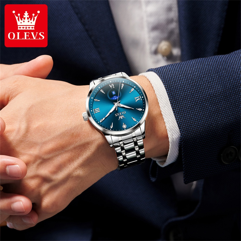 OLEVS Phase de lune montres po - Luxury Watch Moon Phase avis et prix
