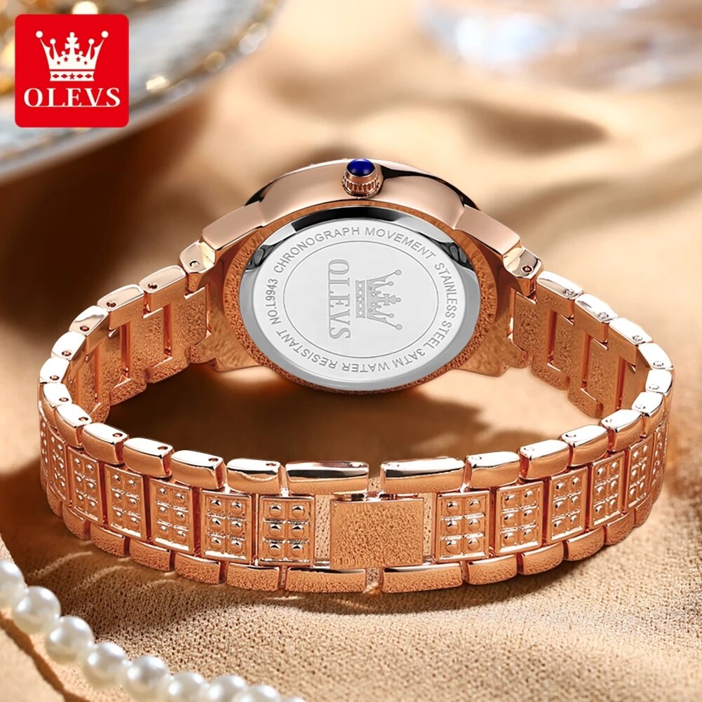 OLEVS 9943 luxe tout diamant m - Luxury Watch Diamond avis et prix