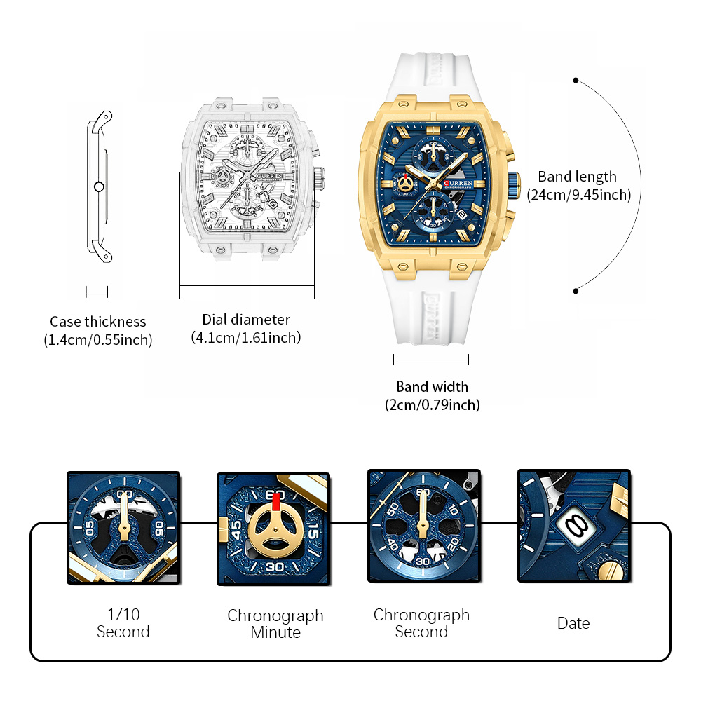 Montre vintage de luxe CURREN  - Luxury Watch Uk avis et prix
