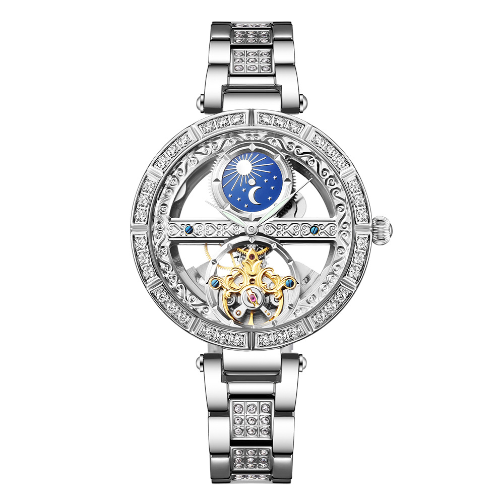 Dames montre automatique femme - Luxury Watch Moon Phase avis et prix