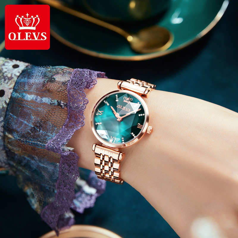 OLEVS-Montre à Quartz avec Bra - Luxury Watch Diamond avis et prix