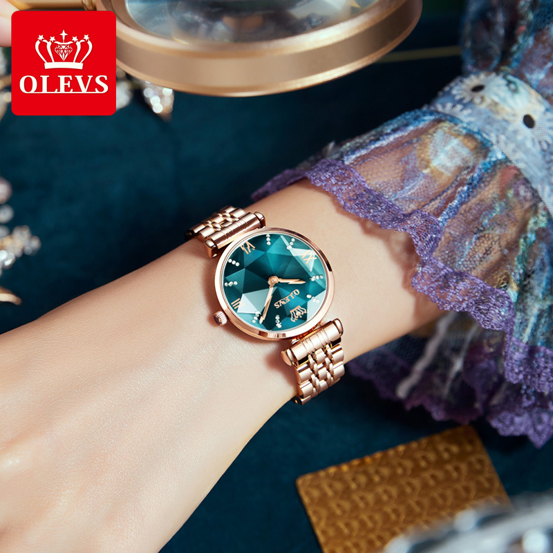 OLEVS-Montre à Quartz avec Bra - Luxury Watch Diamond avis et prix