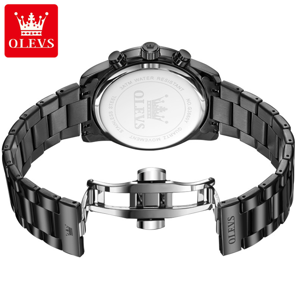 OLEVS Original mode hommes mon - Luxury Watch Moon Phase avis et prix
