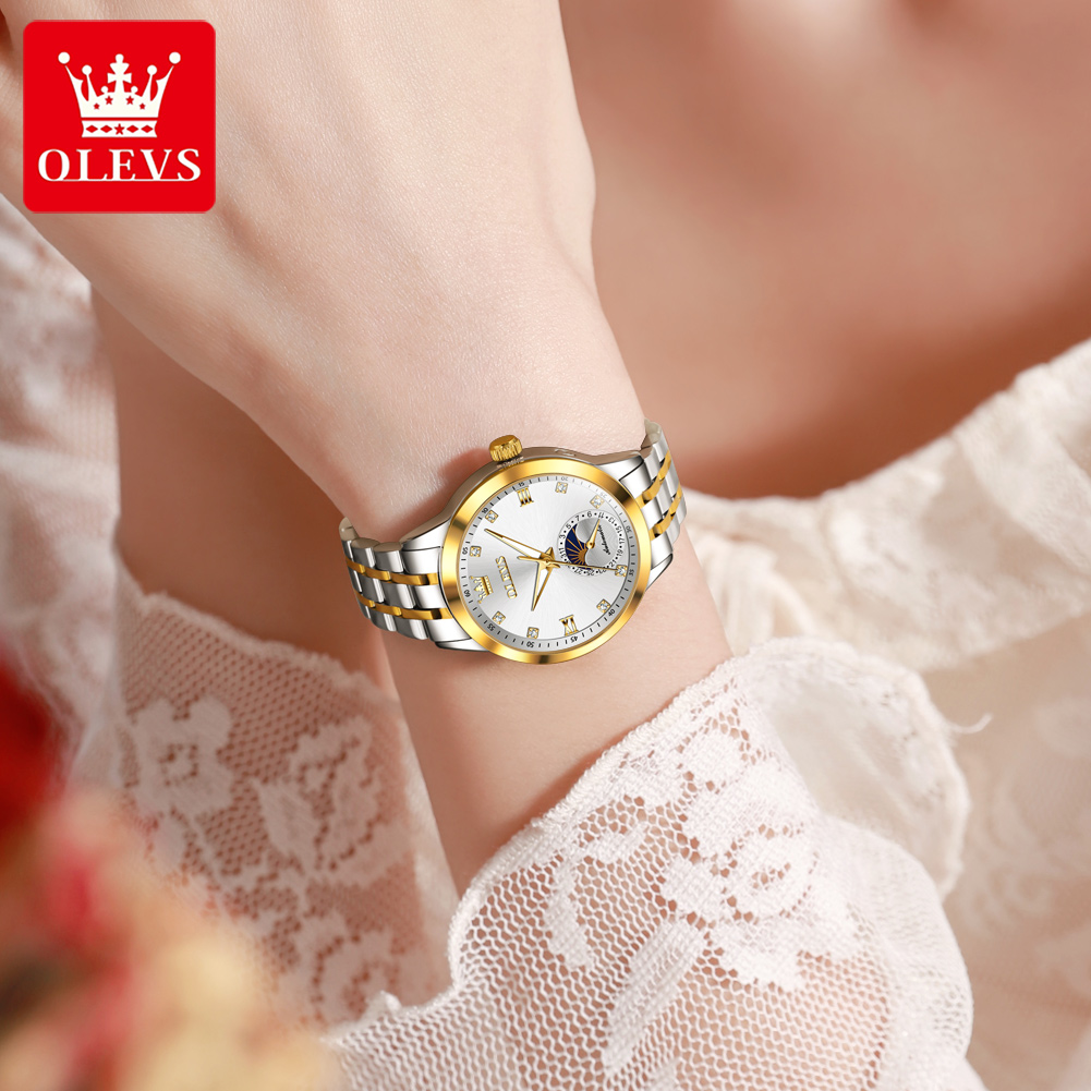 OLEVS 7041 Montre mécanique po - Luxury Watch Moon Phase avis et prix