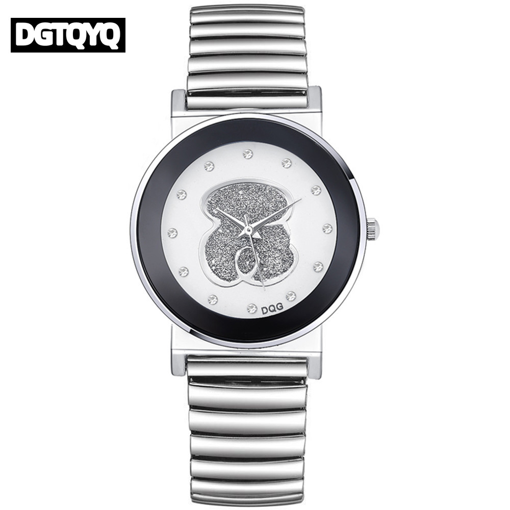 Dames de luxe noir blanc ours  - Luxury Watch White avis et prix