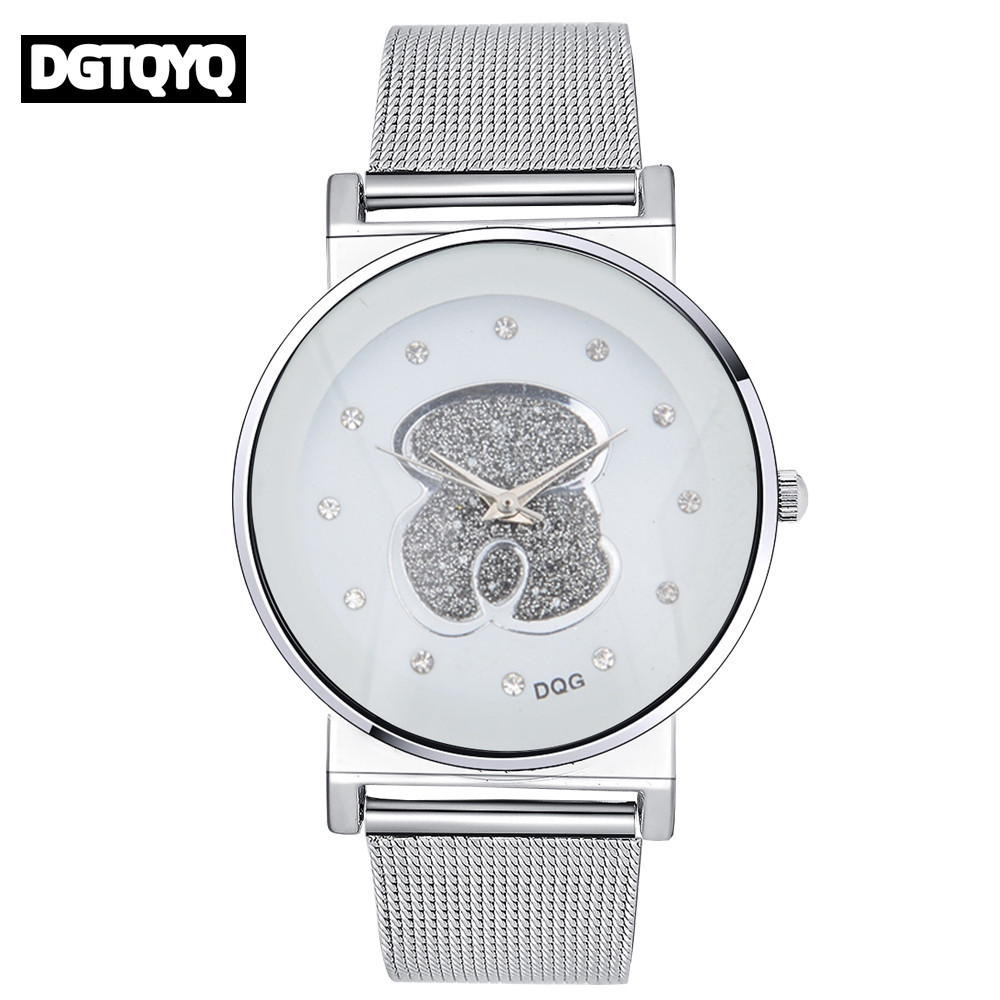 Dames de luxe noir blanc ours  - Luxury Watch White avis et prix