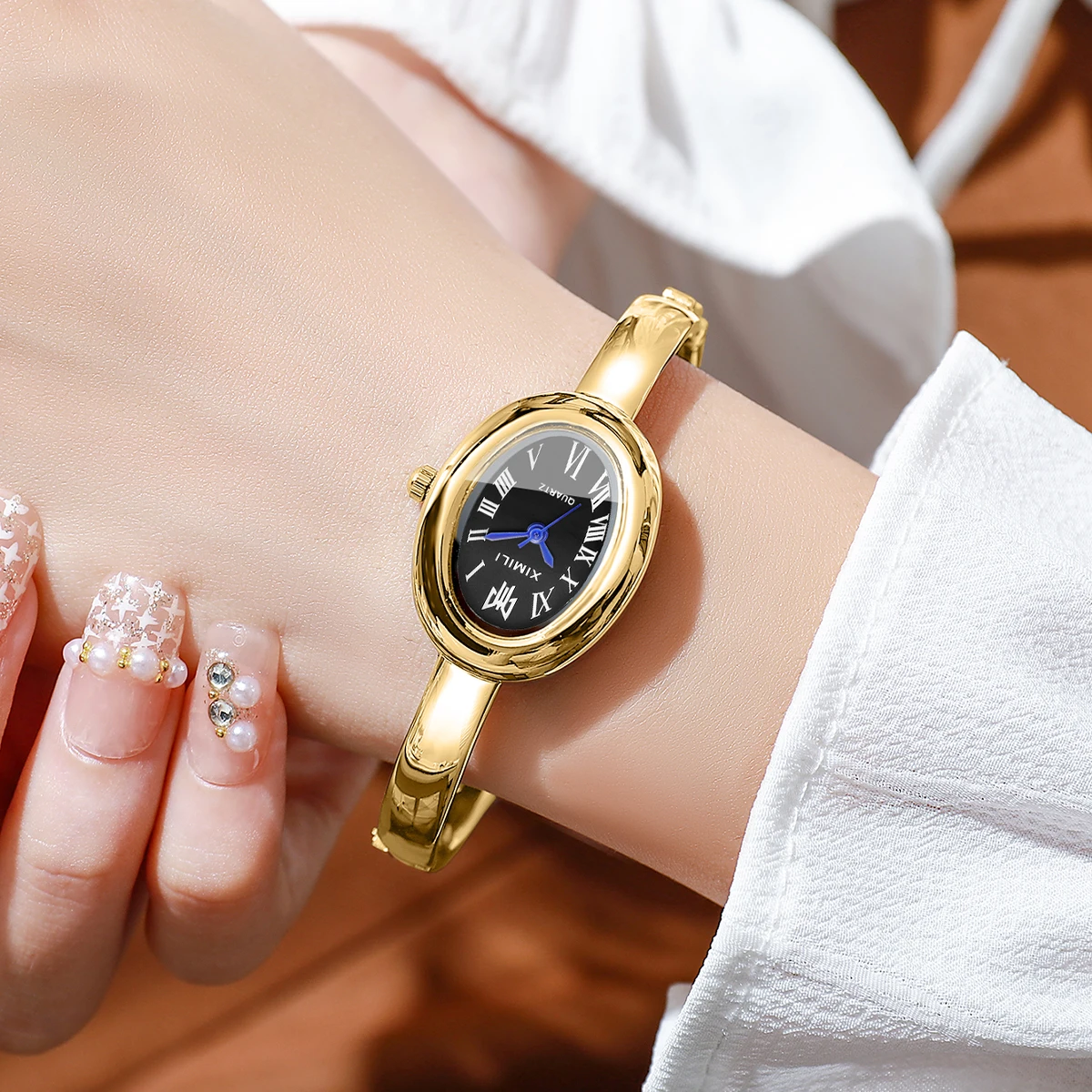 Montre-bracelet vintage ovale  - Luxury Watch White avis et prix
