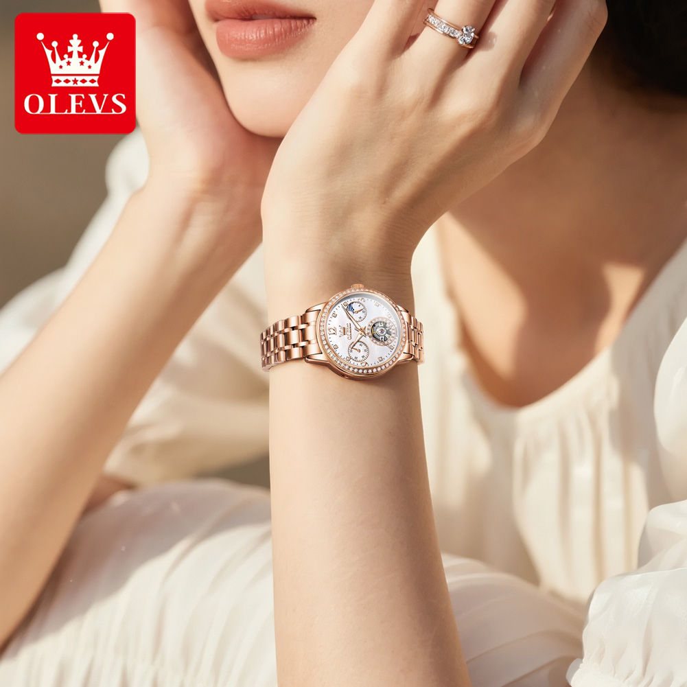OLEVS – montre-bracelet automa - Luxury Watch Moon Phase avis et prix