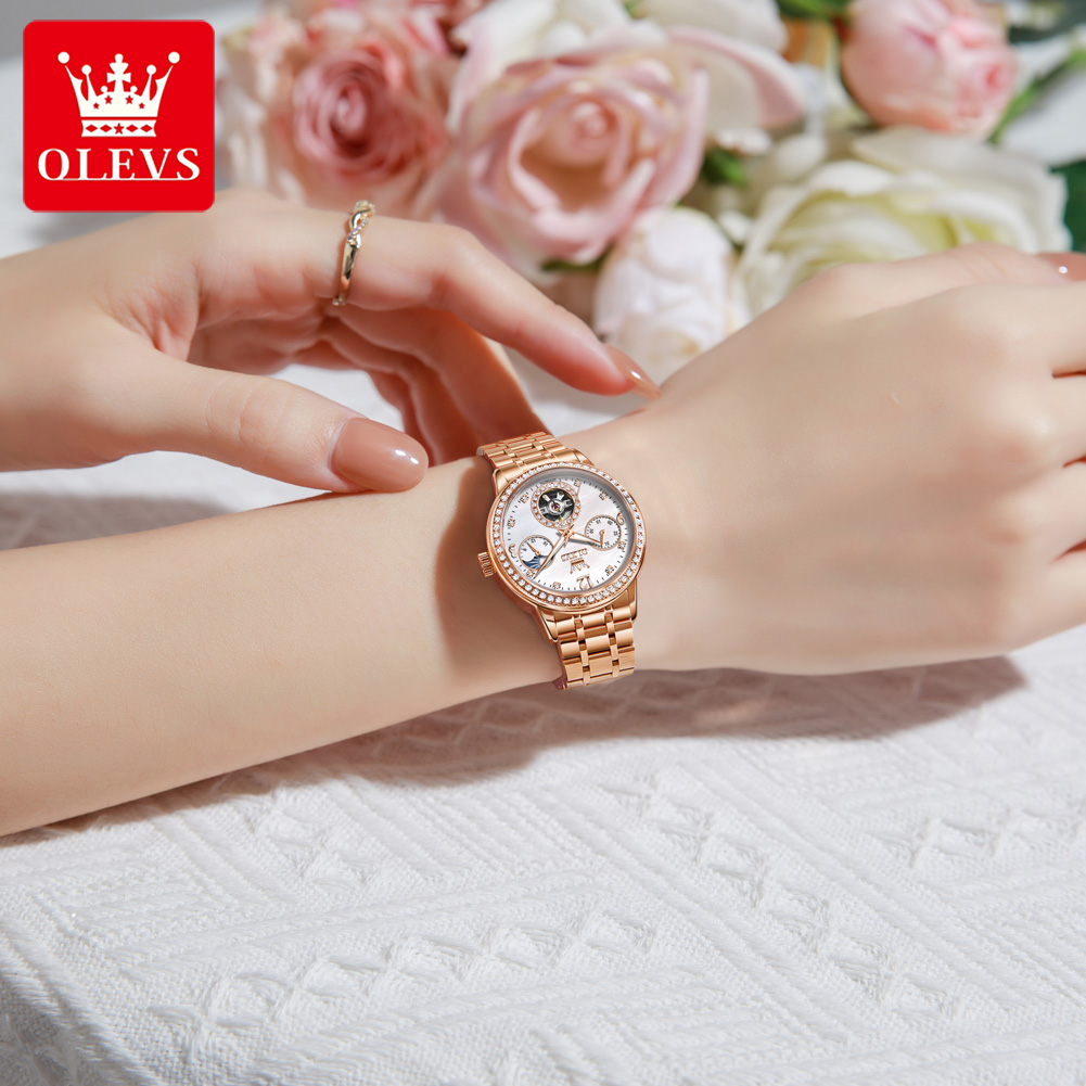 OLEVS – montre-bracelet automa - Luxury Watch Moon Phase avis et prix