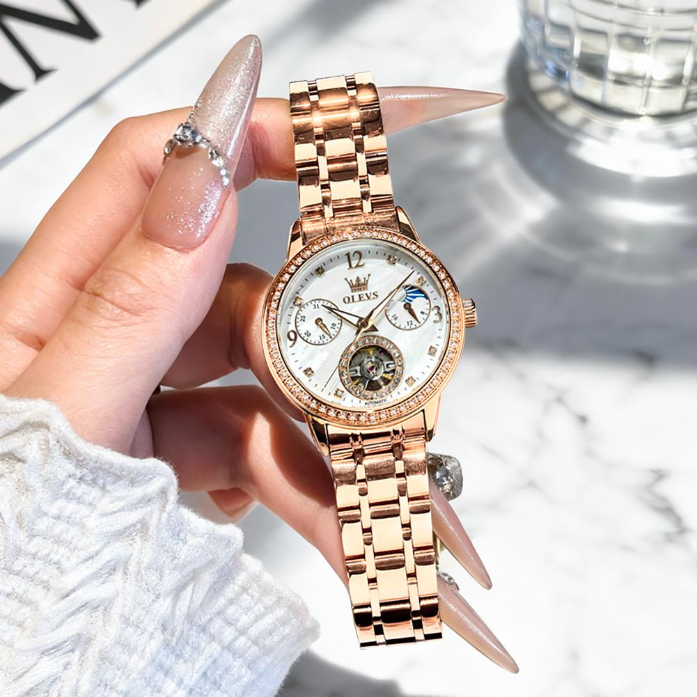 OLEVS – montre-bracelet automa - Luxury Watch Moon Phase avis et prix