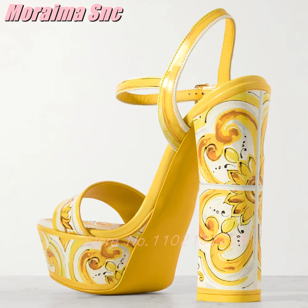 Sandales à plateforme imprimée - Luxury Watch Girl avis et prix